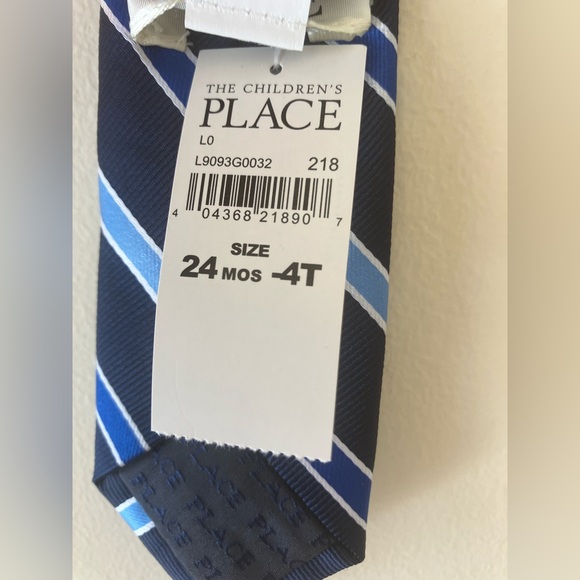 NEW- Children’s Place Blue Tie. Size 24M-4T - Picture 4 of 5
